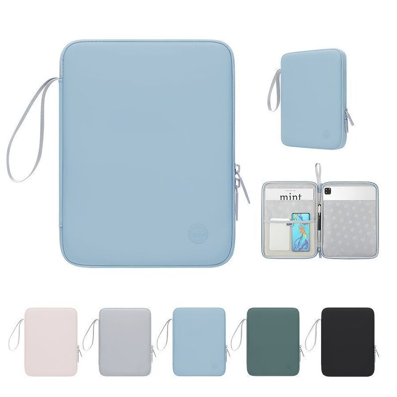 Portable Tablet Laptop Bag, iPad Storage, New Style, Waterproof, Shockproof, Leather Feel, Suitable for Men and Women