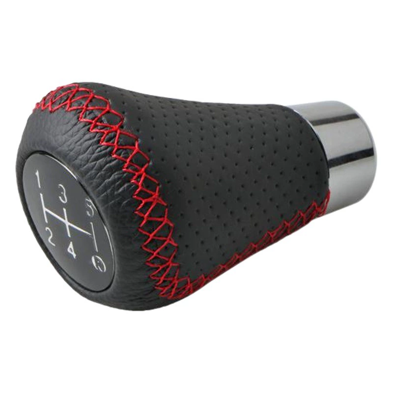 Универсальный рычаг переключения передач для автомобилей с 5-ступенчатой механической коробкой передач, кожаный, с красной строчкой, хит продаж для трансграничной торговли