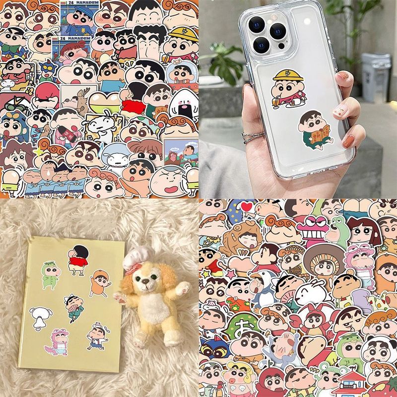 300枚の漫画かわいいクレヨンしんちゃんステッカーイン日本のアニメーション人気の野原しんのすけステッカー防水|undefined