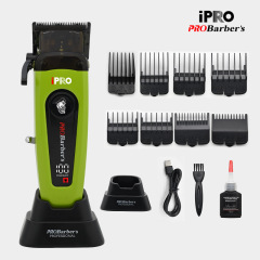 IPRO 新型万回転デジタル表示プロバリカン電動バリカンDLCナイフヘアサロンヘッドフラワーオイルヘッドバリカン