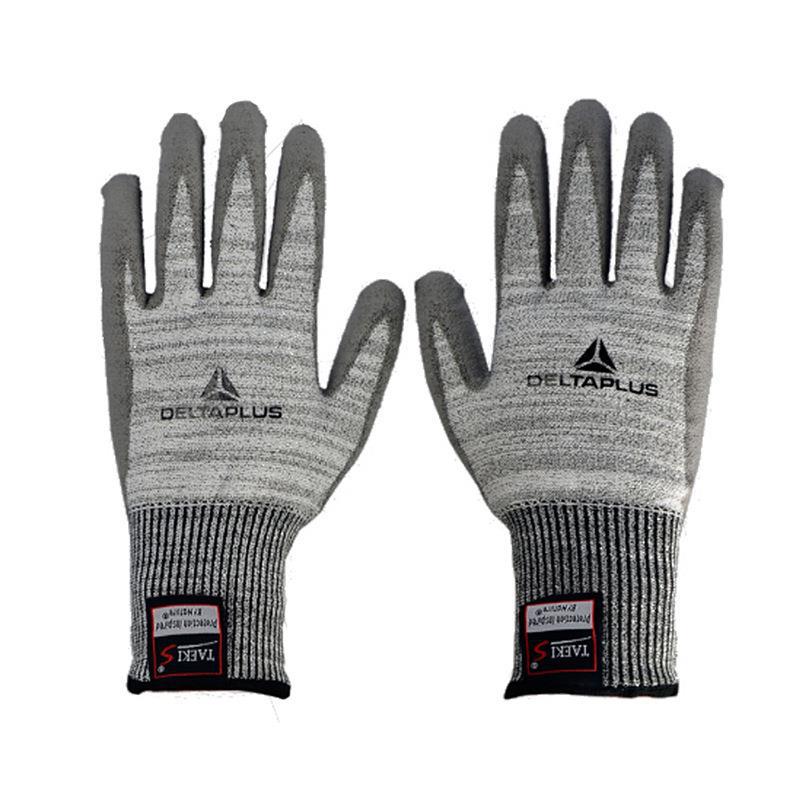 代尔塔 202011 涂层挂胶防切割防护手套 灵活透气型防撕裂手套