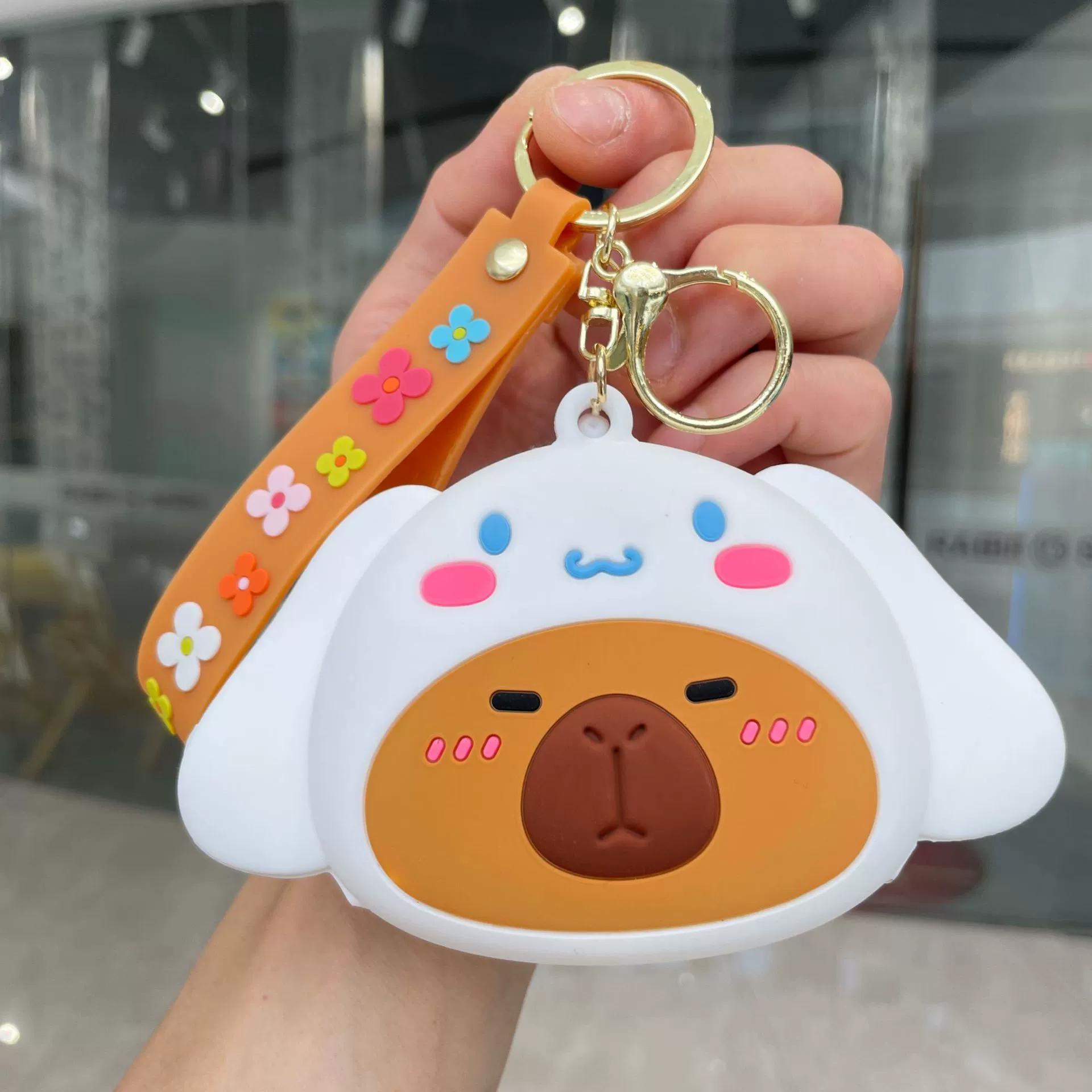 Sanrio силиконовый кошелек, сумочка для ключей, брелок, подвеска, подарок на день рождения