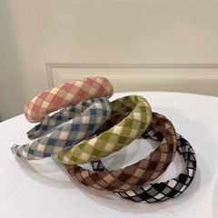 Summer Women's Striped Handmade Hair Clip with High-End Style Top Headband High Crown Hair Clip Hair Accessory for Girls Wholesale Decorations