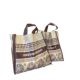 Cross-border clothing tote bag printing logo fashion printing thickened shopping mall clothing store plastic tote bag customization