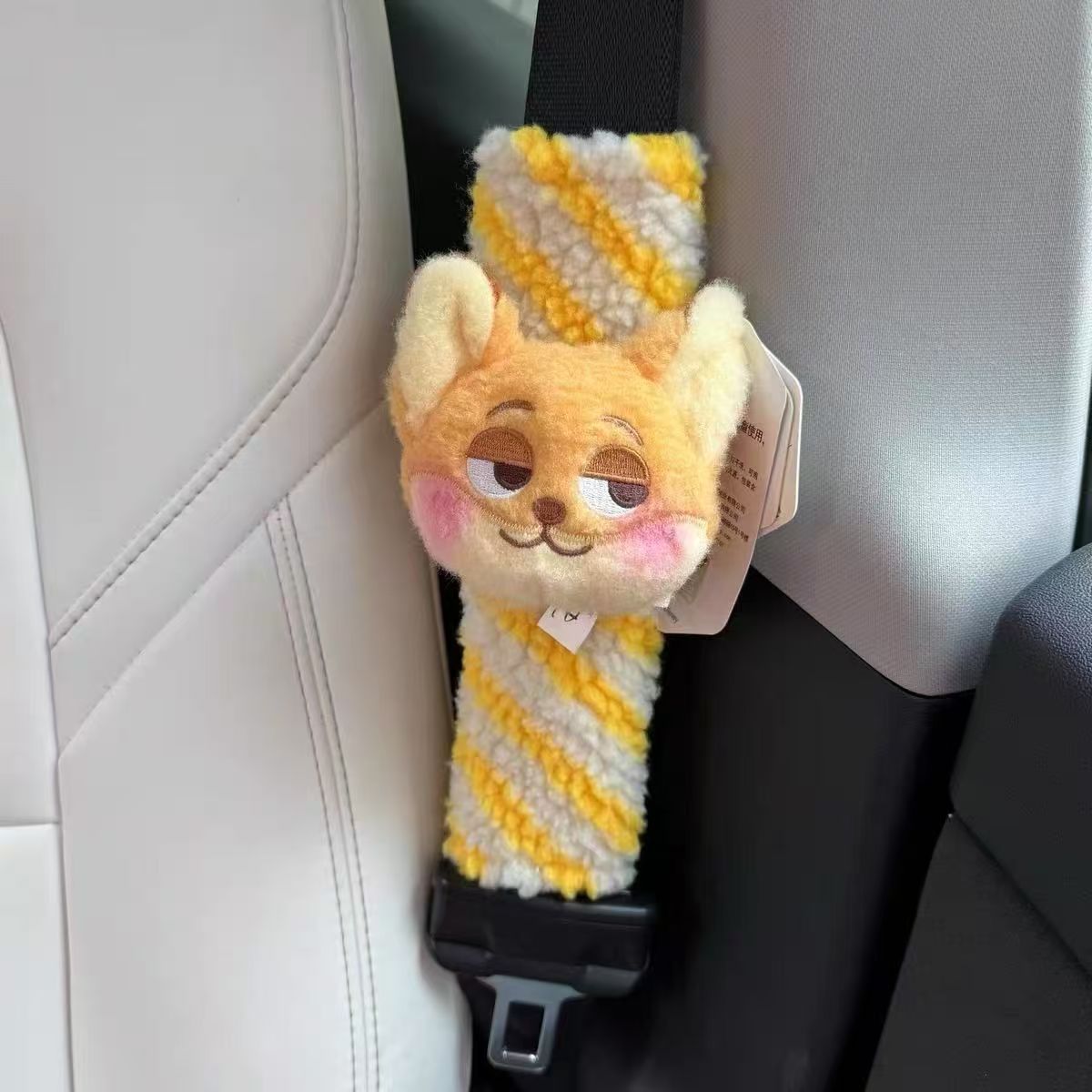 2026 New Zootopia Car Seatbelt Shoulder Pad Covers Judy Nick Cute Cartoon Car Accessories for Girls