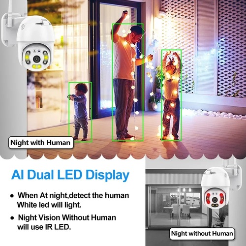 V380 Camera 3 Million Network Wireless WiFi Smart Outdoor High Definition Security Surveillance 4G Camera