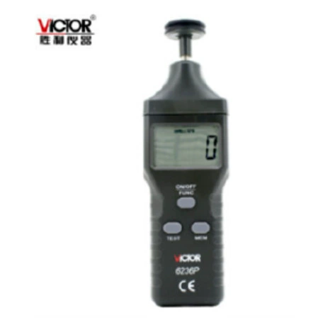 VC6236P Лазерный + контактный цифровой тахометр 2 в 1