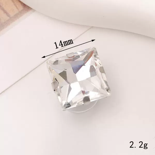 C463-14mm square gem