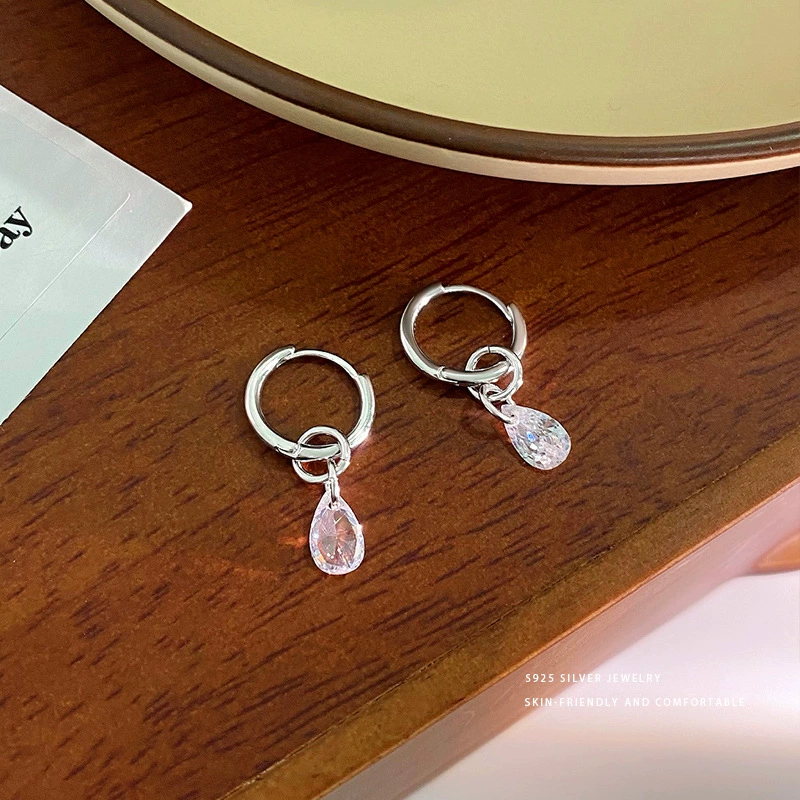 雍程 Universal earrings with tassels, silver 925 sample, simple and elegant design