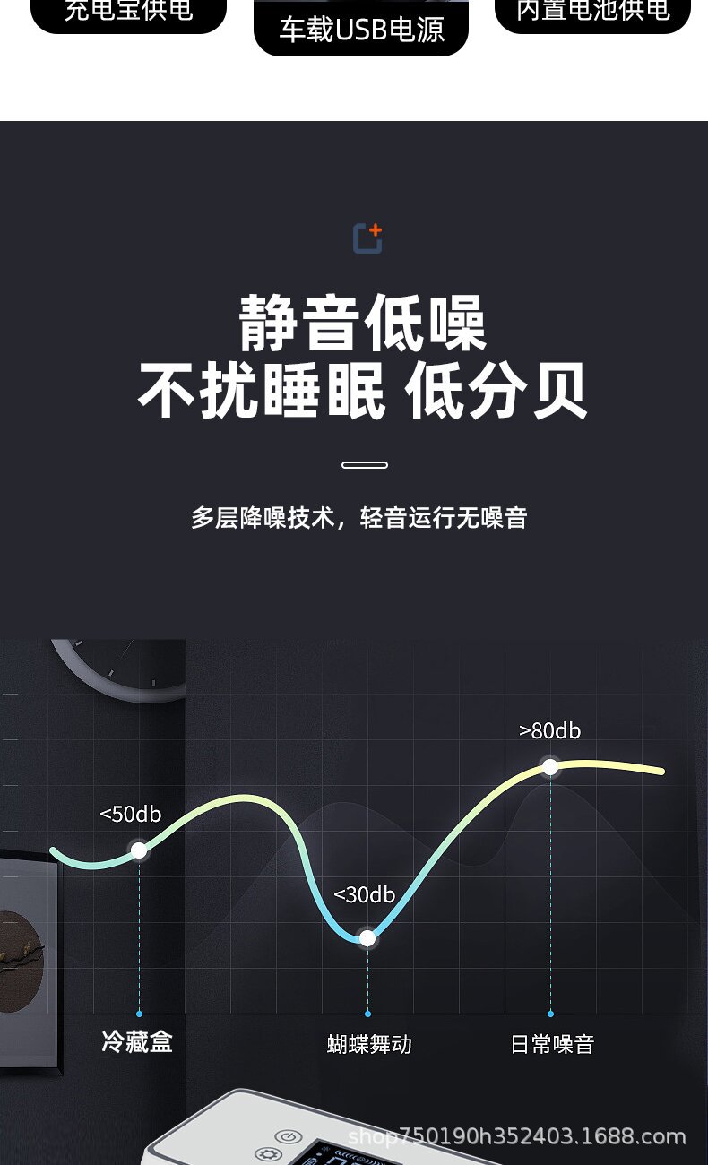Portable Insulin Refrigerator 2-8℃ Mini Car Home Use USB Rechargeable