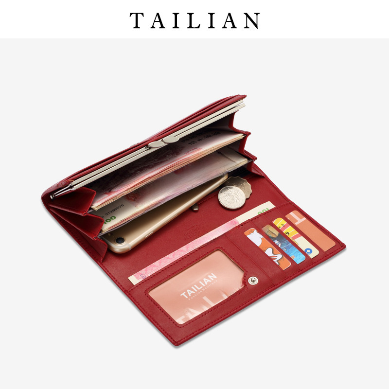 Terian Tailian wallet women's foreign trade European and American style crocodile pattern clutch multi-functional wallet purse_voghion.com