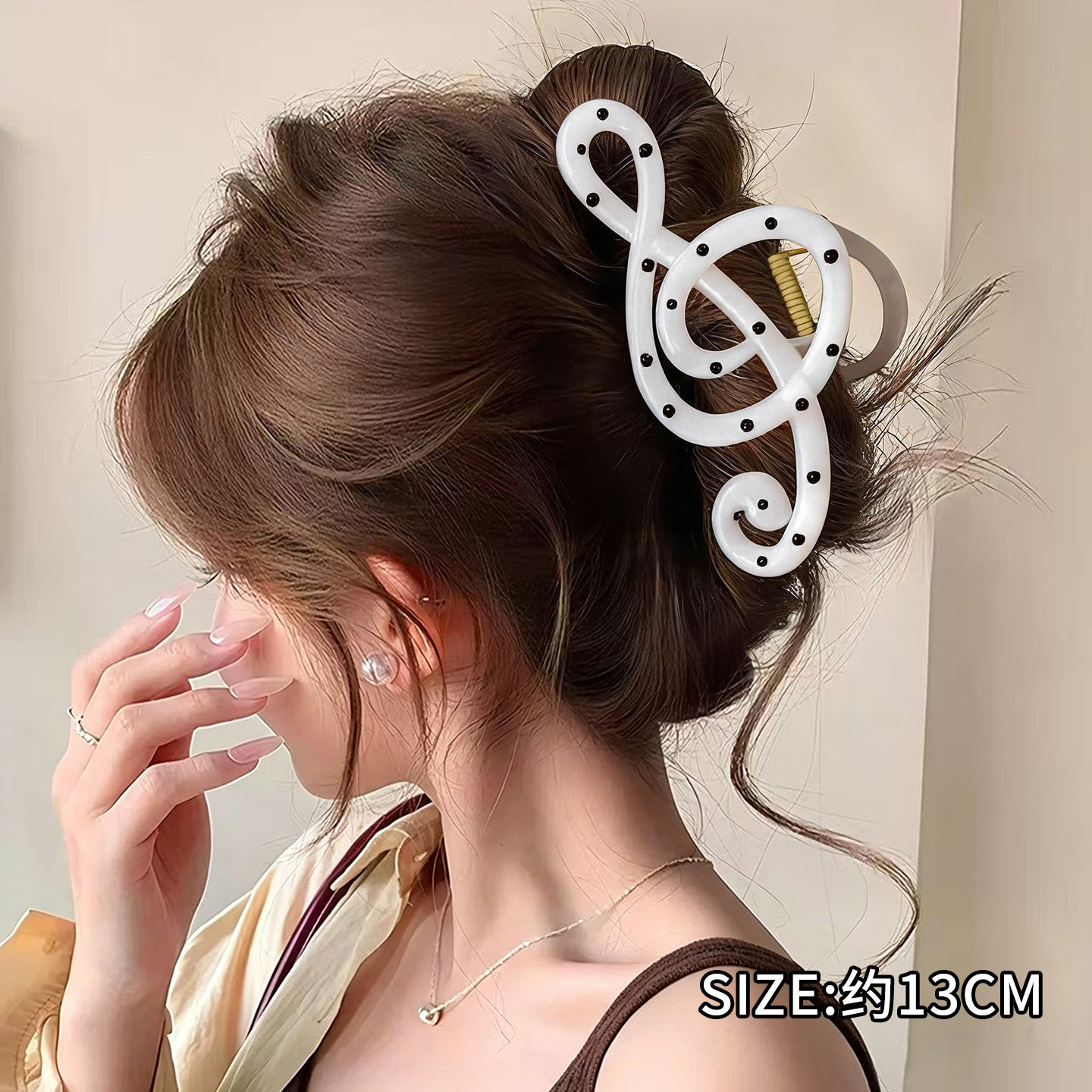 2026 nuevo clip de cabello ondulado clip de cabello de tiburón grande clip de cabello de mujer detrás de la cabeza de alta sensación clip de cabello accesorios para el cabello