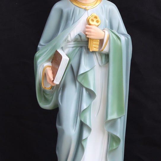 60cm San Pedro adornos estatuas miradas estatuas de la casa iglesia decoración de la sala de estar