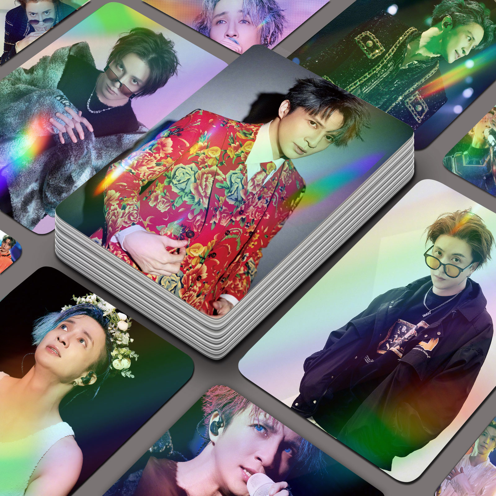 Xue Zhiqian Laser Mini Card 55 Pieces High-Quality Gift Boxed Non-Duplicate Instant Photos Self-Printed Original LOMO Cards