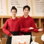 餐饮男女印字团体卫衣
