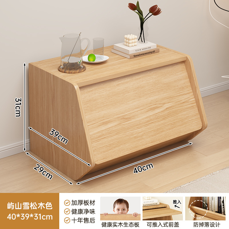 Personalizada mesilla de cama estante de dormitorio estante de libros estante de madera sólida estante de exhibición estante doméstico sala de estar armario de almacenamiento armario de almacenamiento