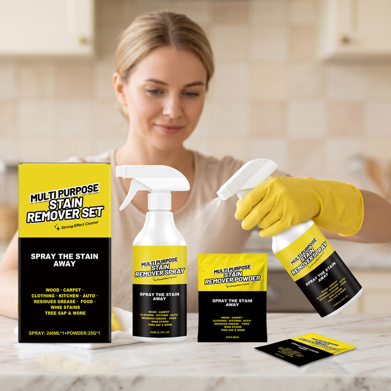 Multifunctional Stain Removal Kit, Convenient Cleaner for Water Stains and Dirt on Bathroom and Kitchen Surfaces, Suitable for Multiple Scenarios