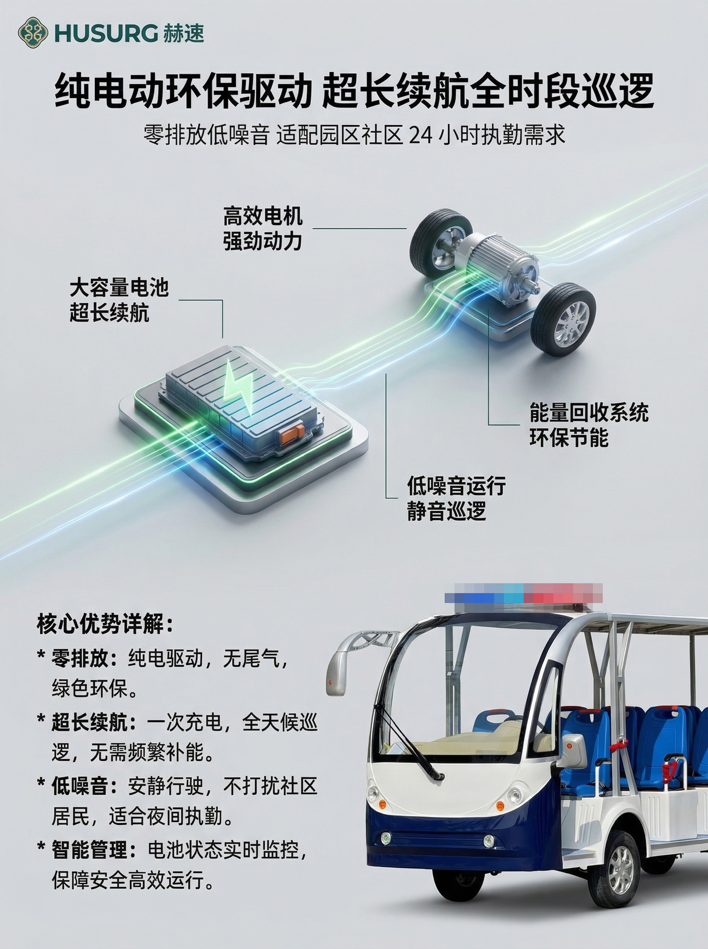 Direct sales from the manufacturer: multi-seater electric patrol sightseeing vehicle, scenic area sightseeing vehicle, property campus security patrol vehicle