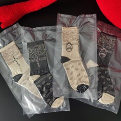 真空包装靴下鬼顔腰花果aj1工場ブランド日系スポーツins男女カップル中筒ヒップホップ街頭
