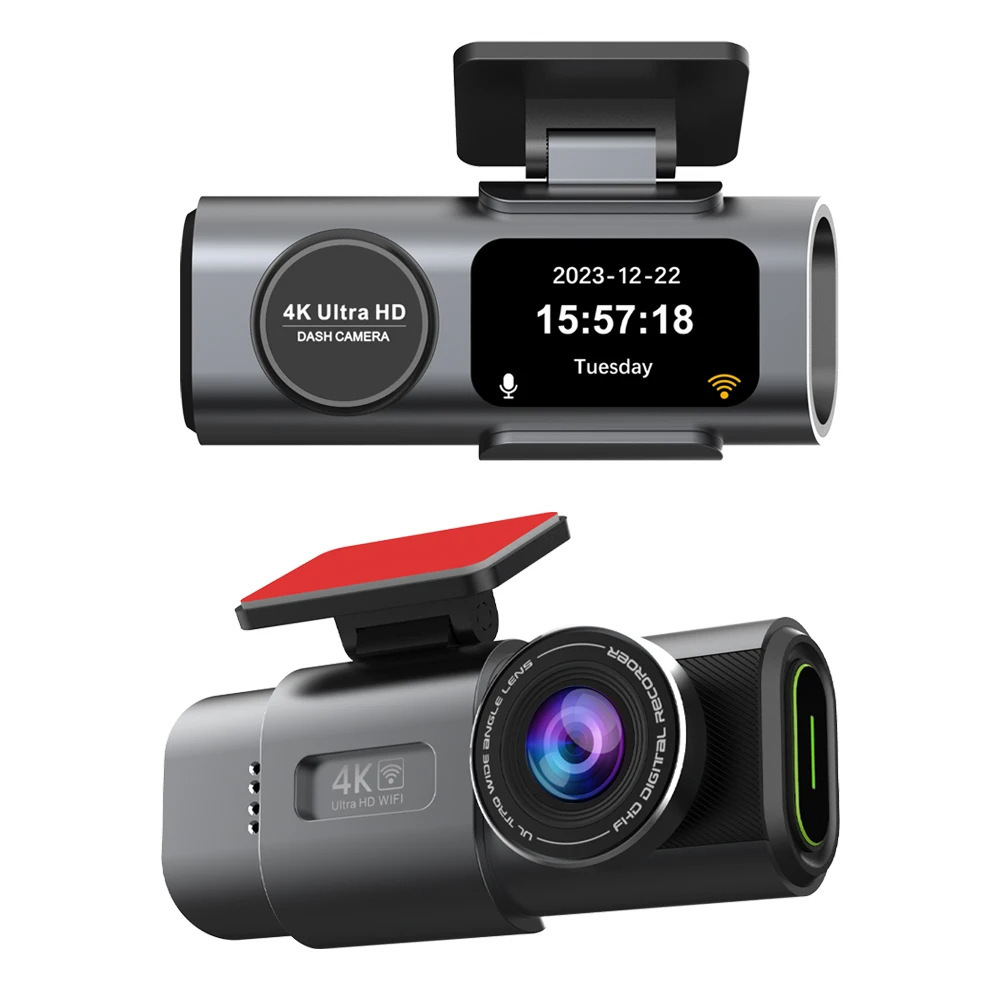 Cross-border 4K driving recorder ultra-high definition front and rear dual camera ultra-wide angle night vision GPS parking monitoring reversing image