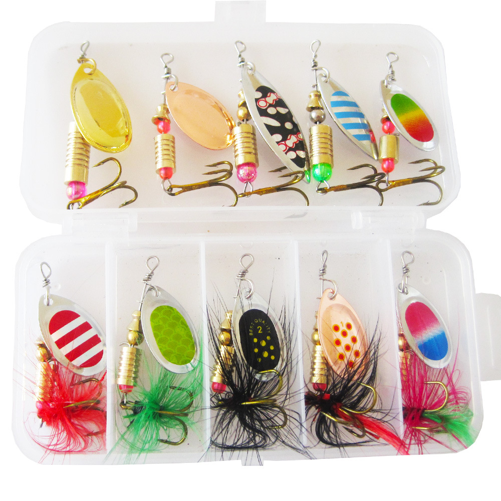 Spinner Baits Fishing Spinners Spinnerbait Trout Lures Fishing Lures for Bass Trout Crappie