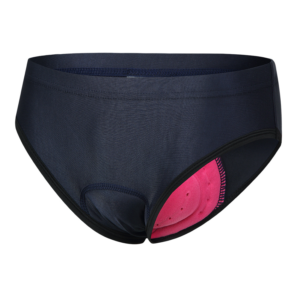 WOSAWE suministro transfronterizo de ropa interior deportiva de Ciclismo de mujer 3D engrosada cojín de silicona triángulo ropa interior ligera de secado rápido