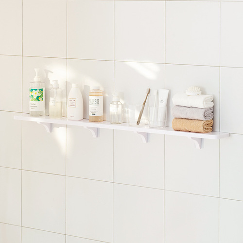 Bathroom rack without punching balcony TV background wall rack room bathroom storage shelf combination partition