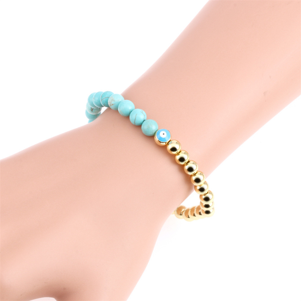 Fashion Eye Copper Enamel Bracelets 1 Piece