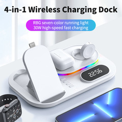Cross-border three-in-one wireless charger magsafe suitable for iPhone14 multifunctional magnetic wireless fast charging
