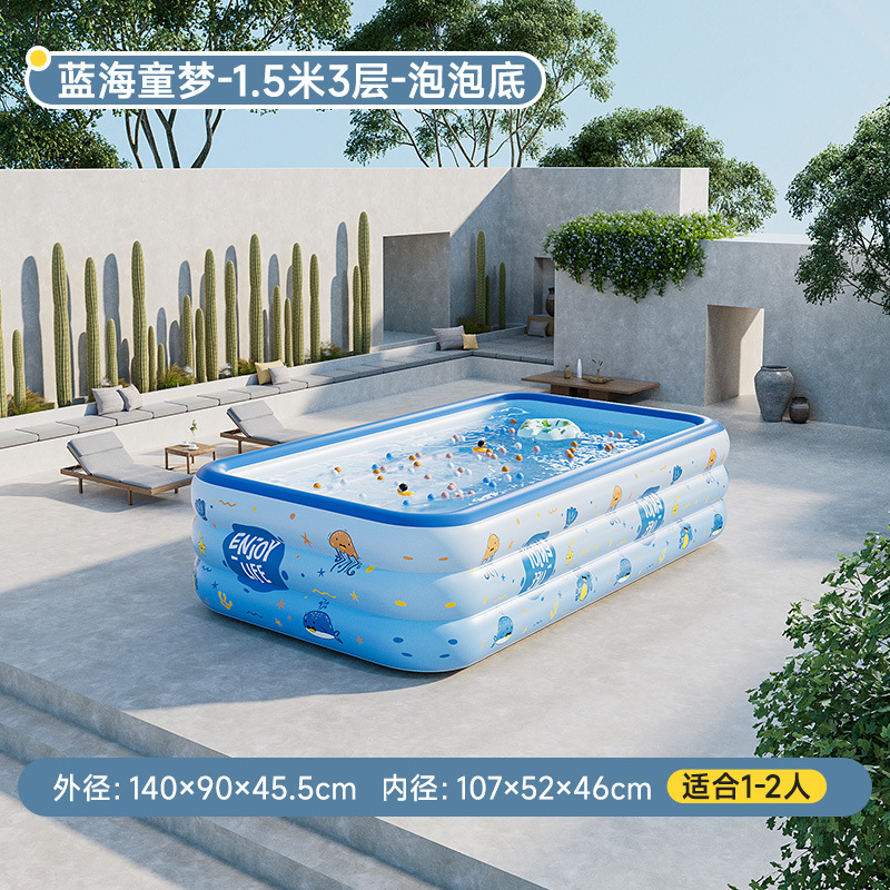 Inflatable swimming pool, 1.5meter, 3 floors