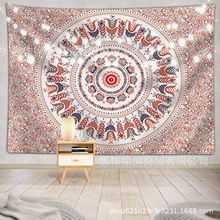 波西米亚抽象曼陀罗挂毯 数码印花涤纶家居装饰壁毯壁挂背景挂布