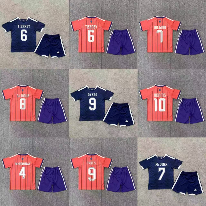 2026苏格兰世界杯国家队服球衣儿童成人套装足球服训练比赛服