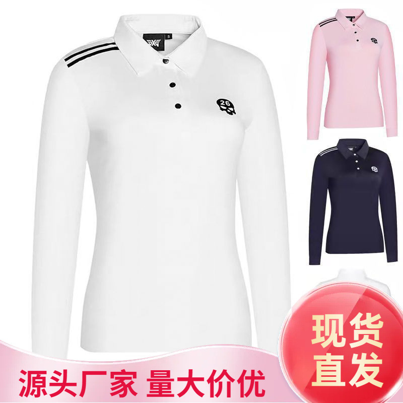 Golf Clothing Long-Sleeved Women's Long-Sleeved T-Shirt Breathable Quick-Drying Polo Shirt Women's Sports Jersey Spring New Style