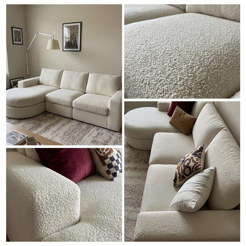 Amazon Sofas & Couches Esponas de compresión 32D Sofá de tela Modular Sofá de sala de estar