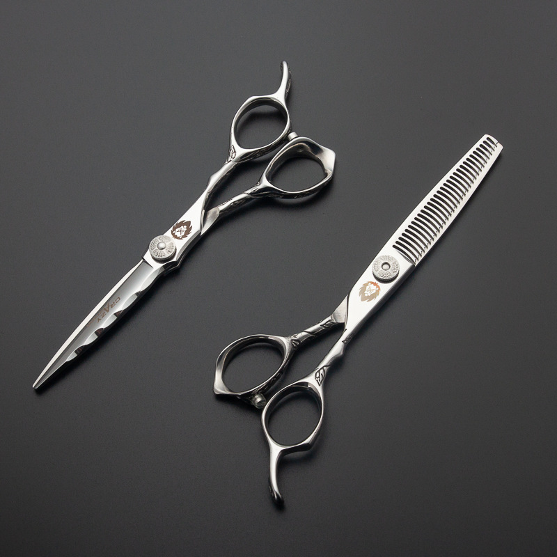 Ciseaux de coiffure professionnels en acier 440c pour salon_voghion.com