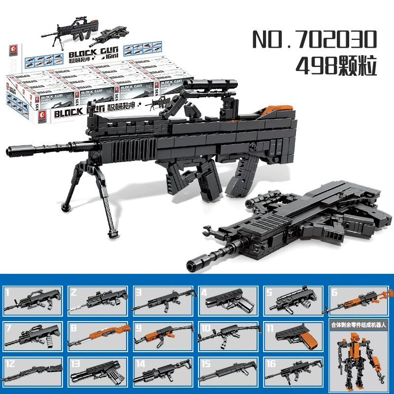 Rifle, assembly model for boys, constructor, toy, set, gift set