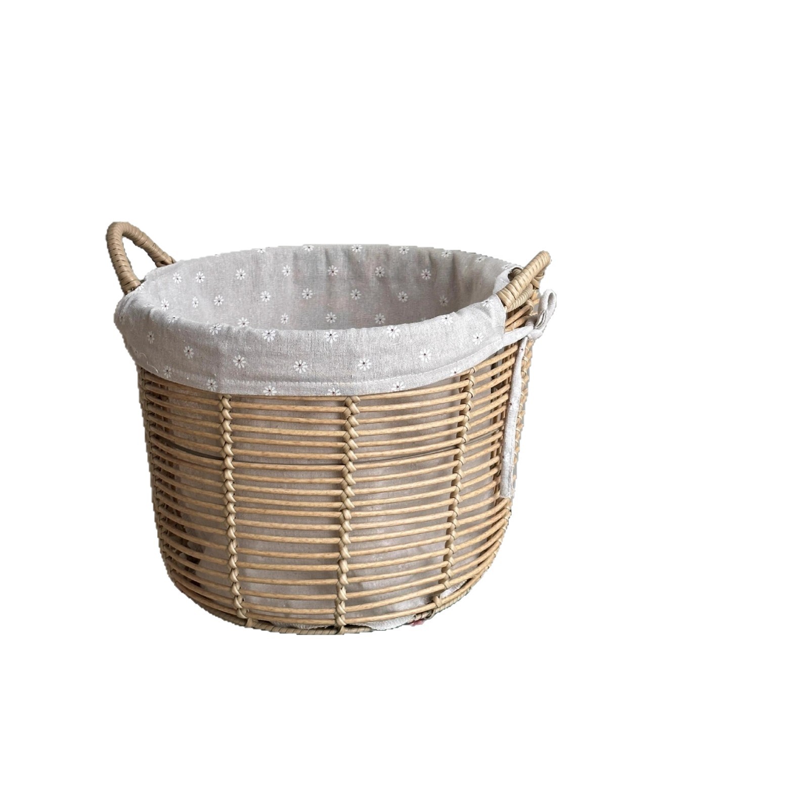 imitación de caña tejida cesta de ropa sucia baño portátil sin cubierta cesta de lavandería canasta de ropa pastílica flor triturada tela de hierba cesta de ropa sucia