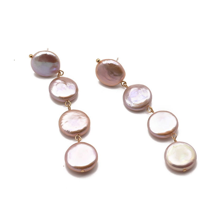 Pendientes de perlas de alto grado barroco pendientes de perlas temperamento nicho diseño joyería de alta calidad natural al por mayor