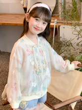 夏季中式新款皮肤衣2024儿童国风女童防晒服女大童夏装防晒衣外套