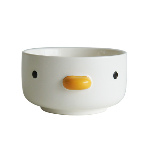 PURROOM Ceramic Chick Cup Mug for Humans Cute Home Xiaoji Series Cat Bowl Matching Owner Cup