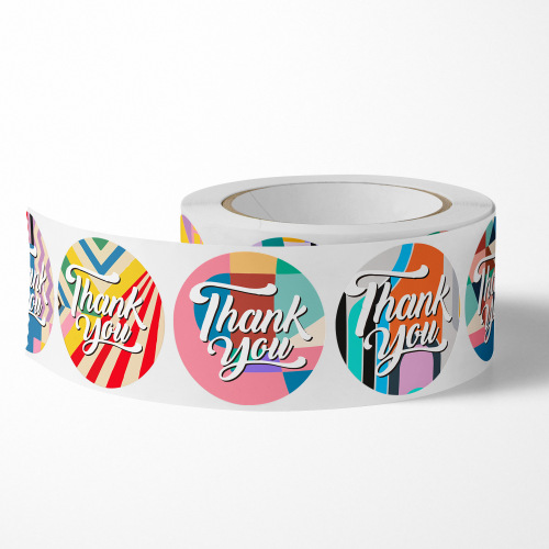 500 stickers thank you stickers dessert cake baking seal stickers cartoon children's reward stickers wedding flowers