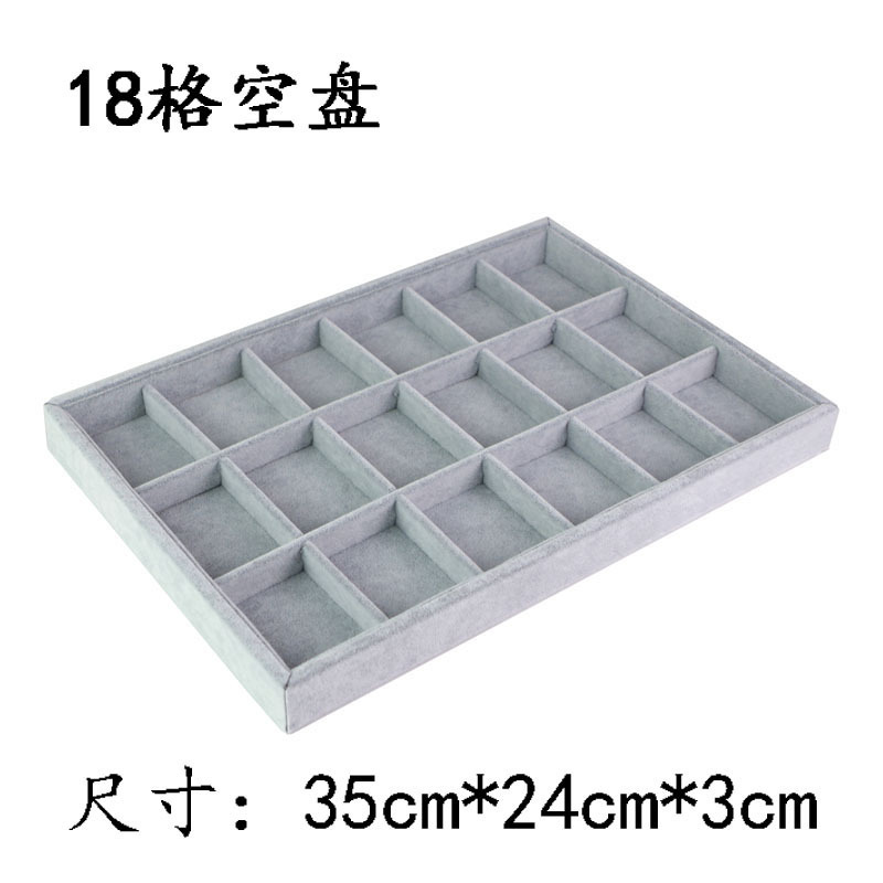 Muestra de joyería negra de alta calidad de tela de vello para ver paletas de joyería caja de almacenamiento collar de joyería anillo bandeja de visualización image 26