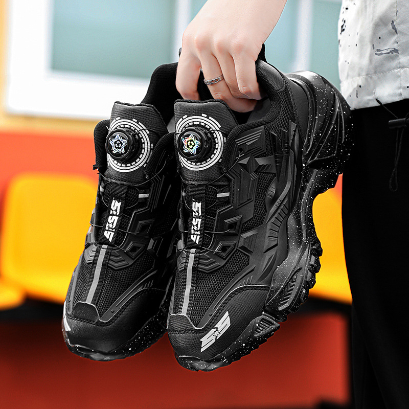 Sneaker hombres 2023 botón giratorio Comercio exterior más tamaño papá zapatos pareja caminadora zapatos de uñas zapatos de hombre al por mayor