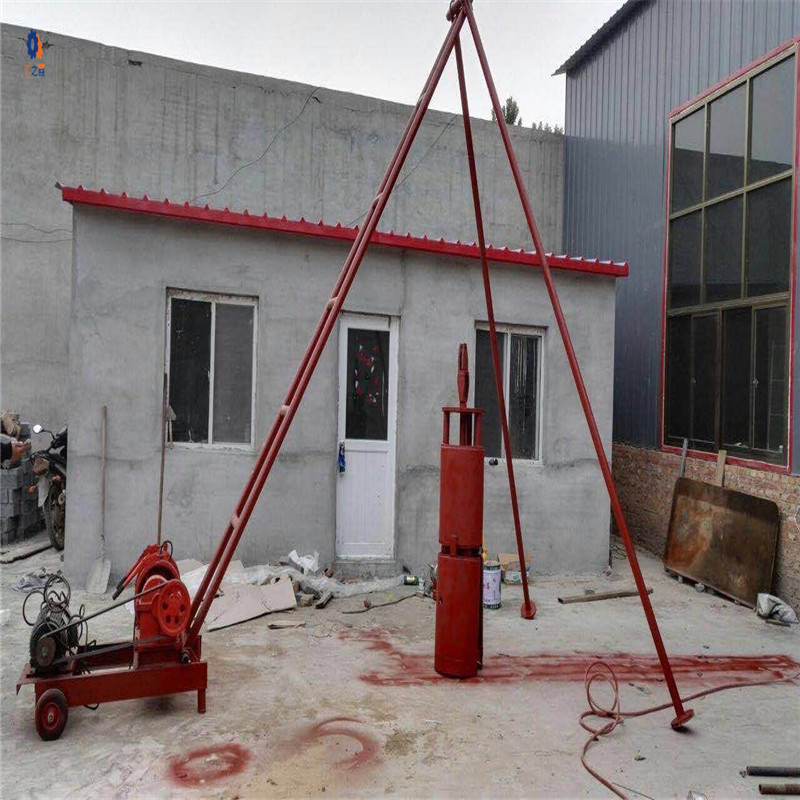 厂家销售地基打桩机建筑工地打桩机三脚架地基打桩机 型号全