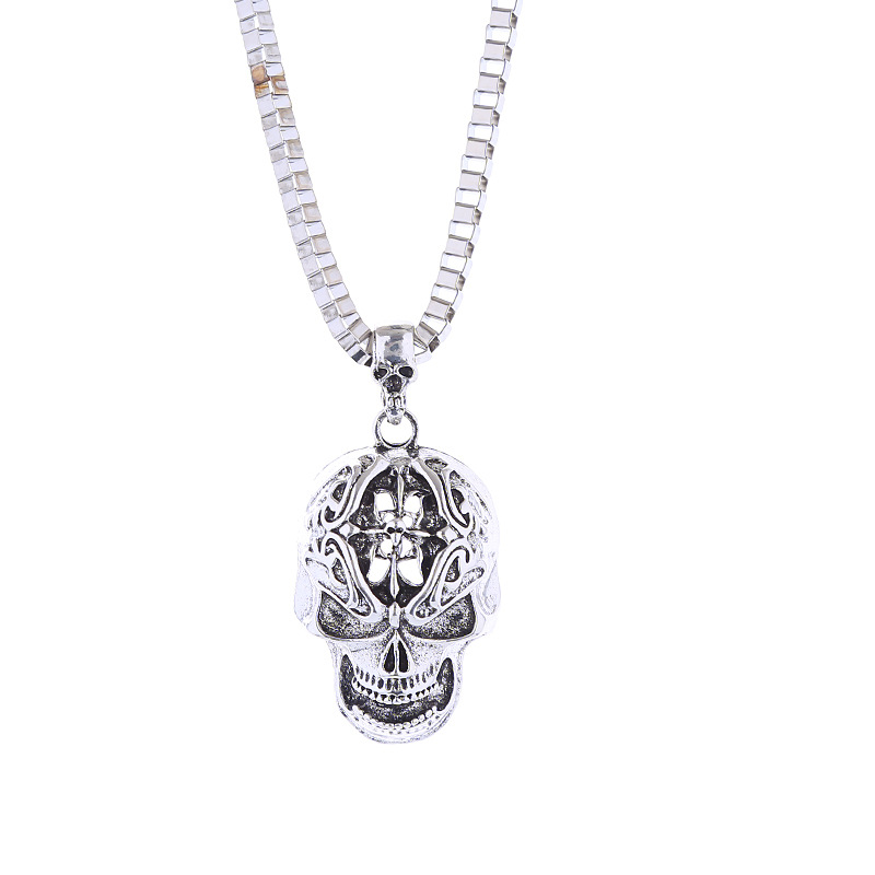 Hip-Hop Skull Alloy Plating Unisex Pendant Necklace display picture 7