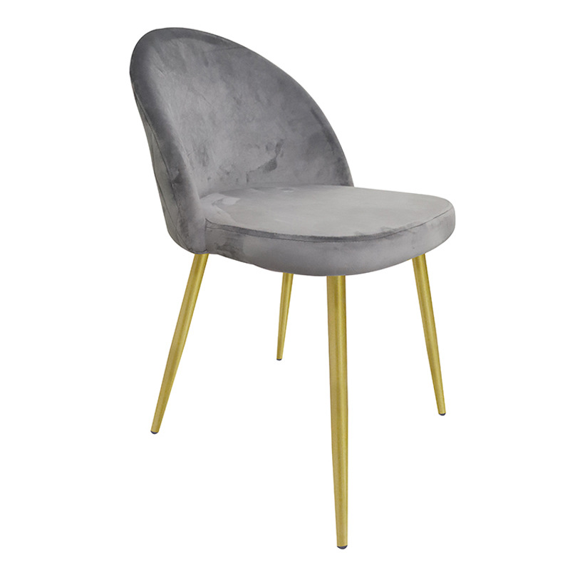 Gran cantidad al por mayor de nuevo estilo nórdico moderno diseño ligero de lujo sala de estar comedor hogar silla de comedor de cuero de lana de color