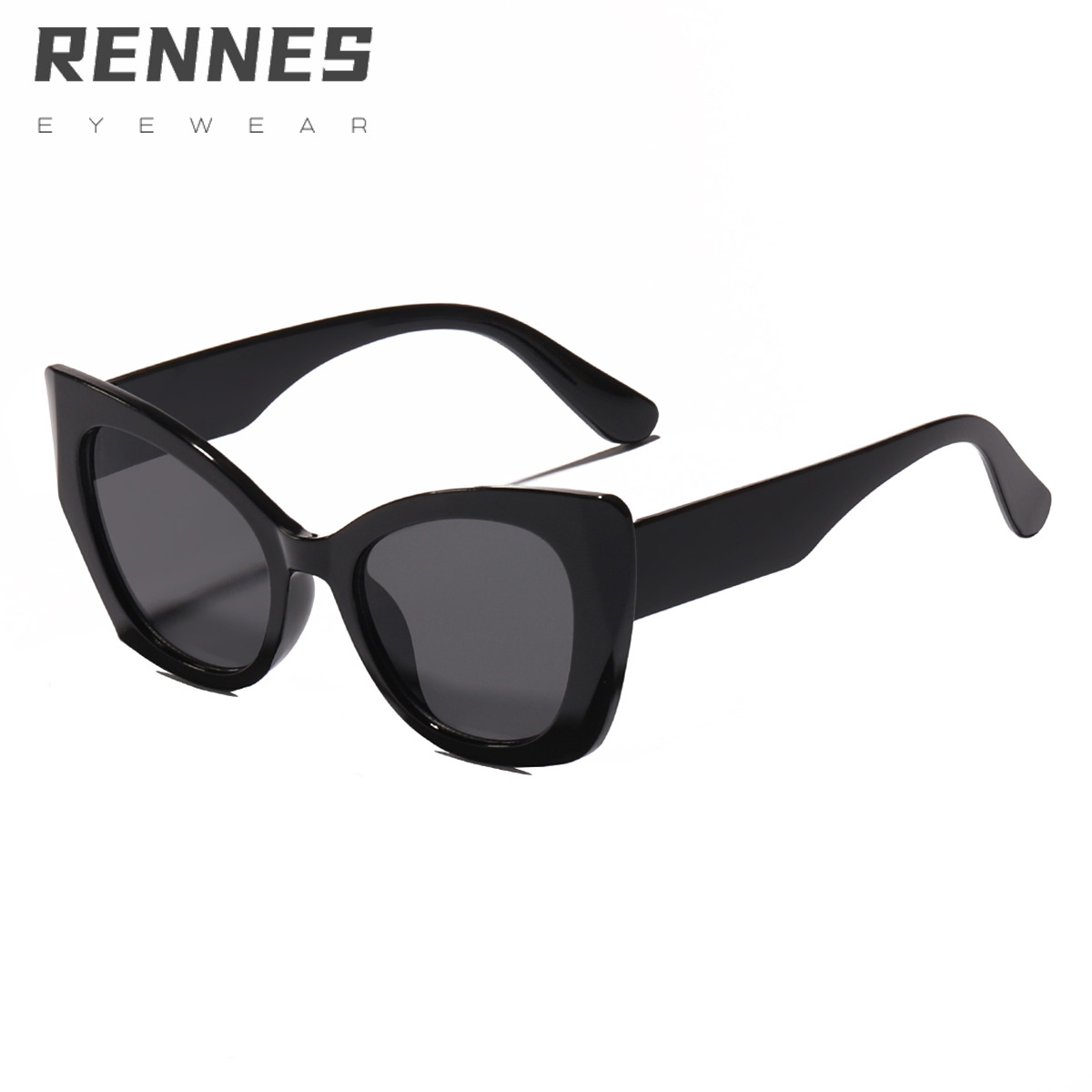 2022 Nuevo Marco grande gafas de sol de las mujeres de moda europea y americana personalizada CAT EYE gafas de sol ins estilo transfronterizo nuevas ventas directas de la fábrica