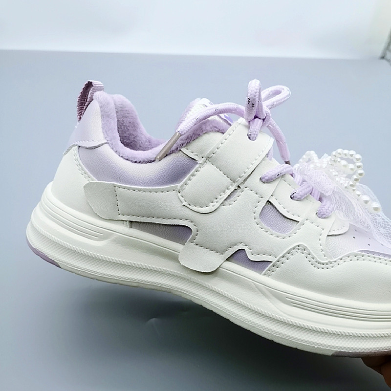 32-37 Yelin princesa de invierno de moda de niñas zapatos de algodón suaves antideslizantes zapatos deportivos ligeros más vello ocio