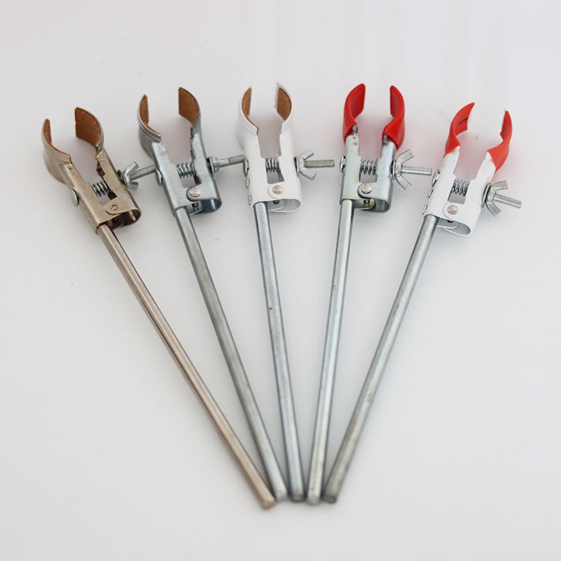 厂家批发量大价优烧瓶夹长度27厘米铁电镀实验是专用实验室专用