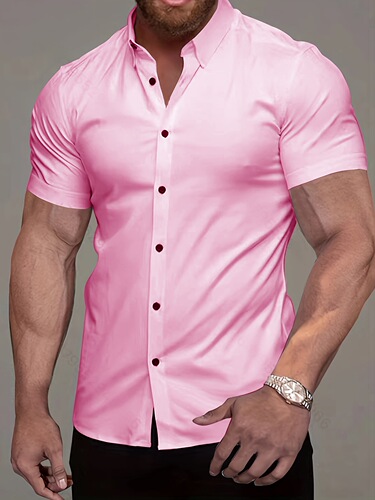 Stylish Men's Casual Short Sleeve Shirt